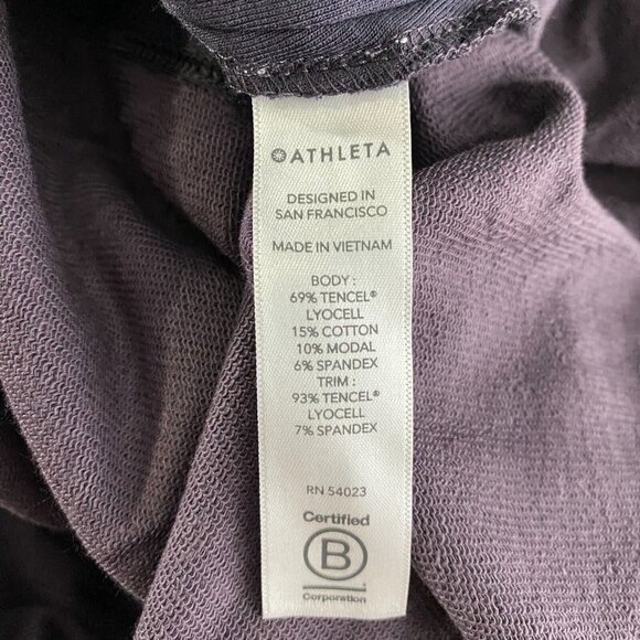 Athleta Nirvana Side Tie Samsara Sweatshirt Top Gray NWT Women's Medium‎ - Picture 8 of 9